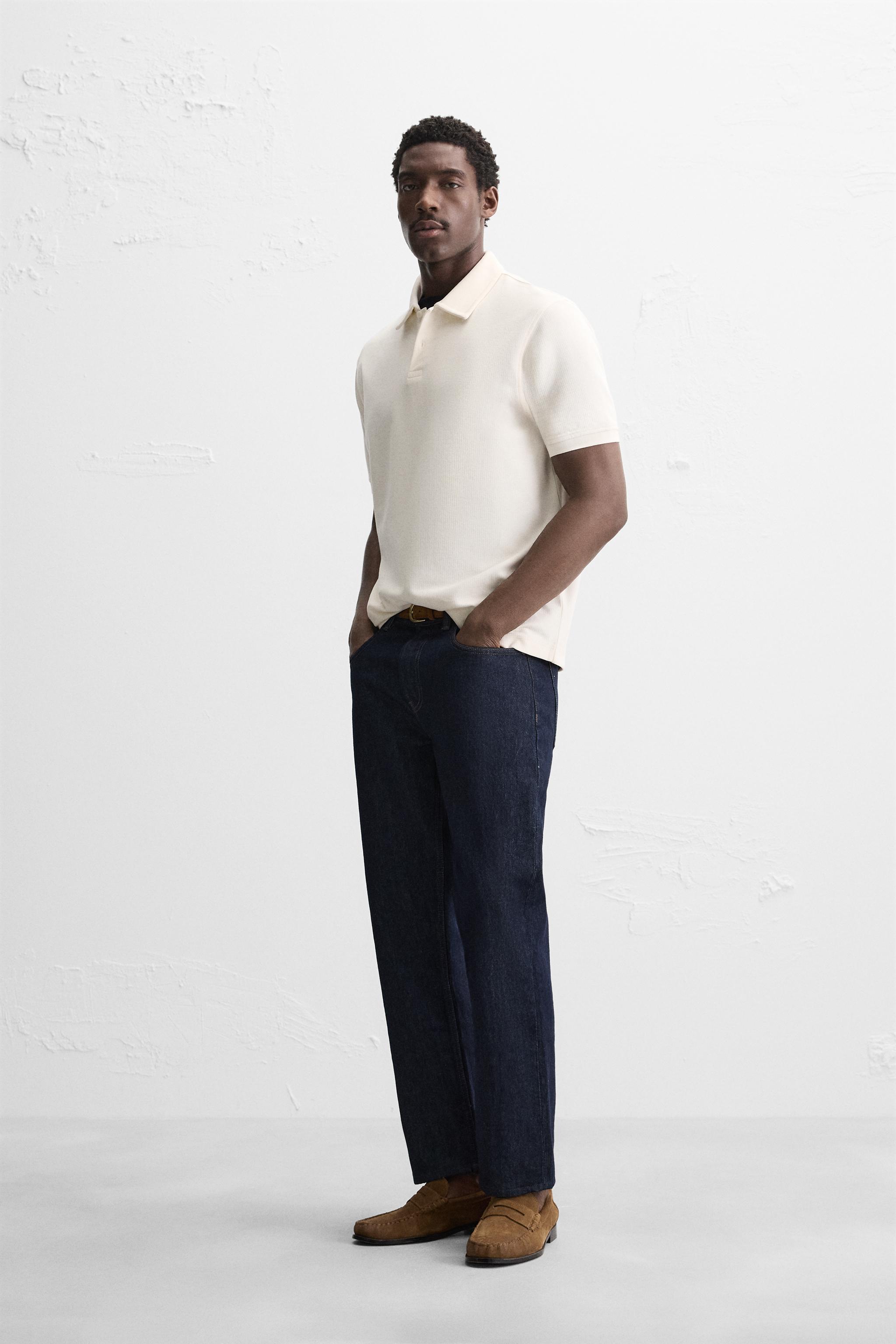 BASIC TEXTURED POLO SHIRT